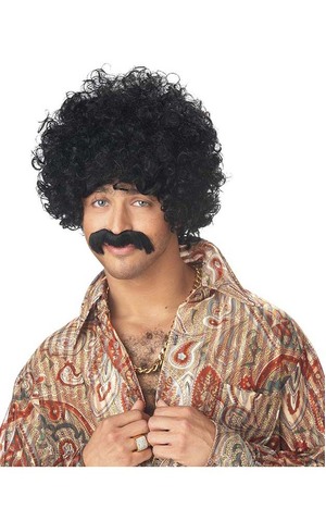 How You Doin' Adult Wig & Moustache