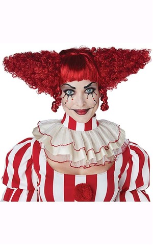 Red Creepy Killer Clown Wig