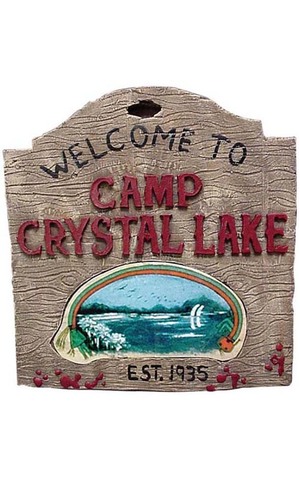 Friday the 13th Camp Crystal Lake Prop Sign