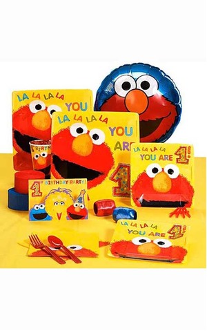 Sesame Street Elmo 1st Birthday 16 Person Party Pack