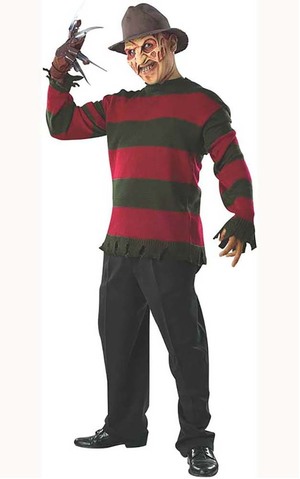 Adult Freddy Krueger Deluxe Sweater And Mask