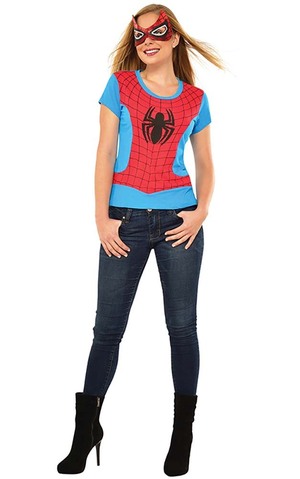 Spider-girl Adult Spiderman T-shirt