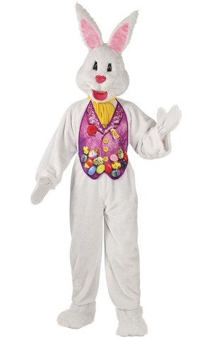 Deluxe Easter Bunny Mascot Adult Costume