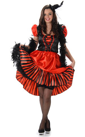 Saloon Girl Wench Adult Wild West Costume