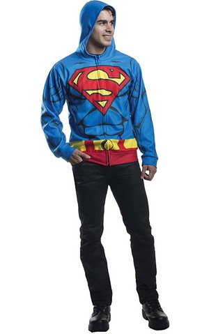 Superman Adult Costume Hoodie