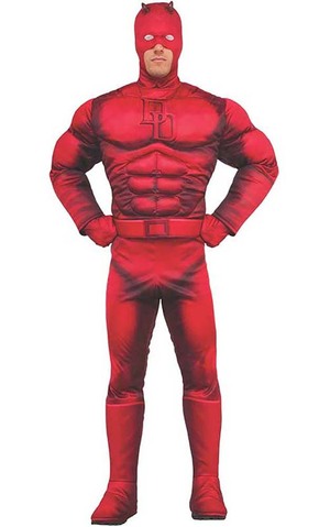 Deluxe Muscle Chest Adult Daredevil Costume