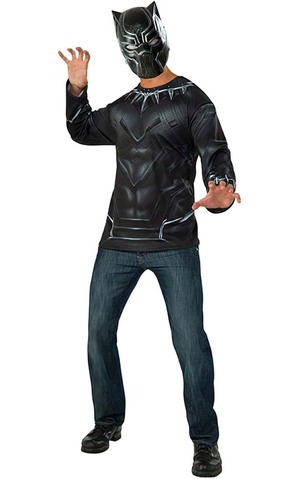 Black Panther T-shirt Adult Costume