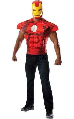 Iron Man Adult Muscle Top Costume