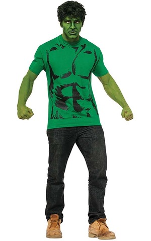 Hulk Adult T-shirt And Wig