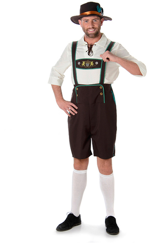 Bavarian Oktoberfest Guy Adult Lederhosen Costume
