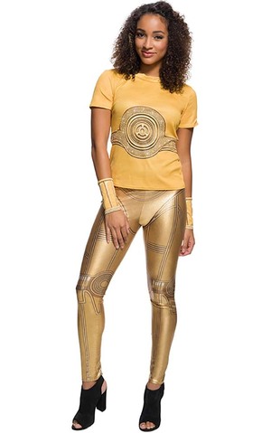 C-3po Rhinestone T-shirt Adult Costume