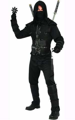 Dark Ninja Adult Japanese Warrior Asian Costume