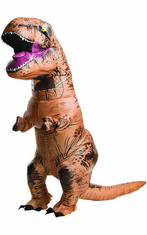 Inflatable T-rex With Sound Jurassic World Adult Costume