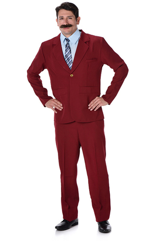 Ron Burgundy Tv Anchorman Newsreader Adult Costume