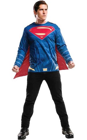 Justice League Superman Adult Costume T-shirt & Cape