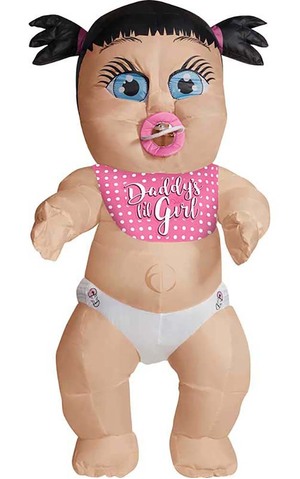 Inflatable Daddy's Girl Baby Adult Costume