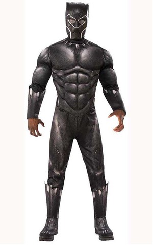 Deluxe Muscle Chest Black Panther Adult Costume