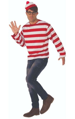 Where's Wally Adult Costume
