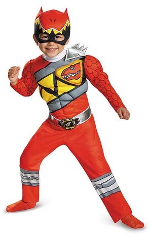Red Power Ranger Dino Charge Toddler Child Costume