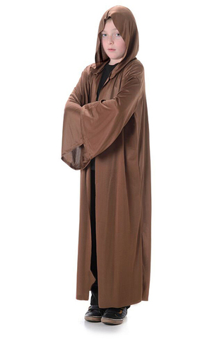 Jedi Brown Hooded Child Robe