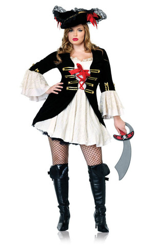 Captain Pirate Wench Adult Plus Size Costume