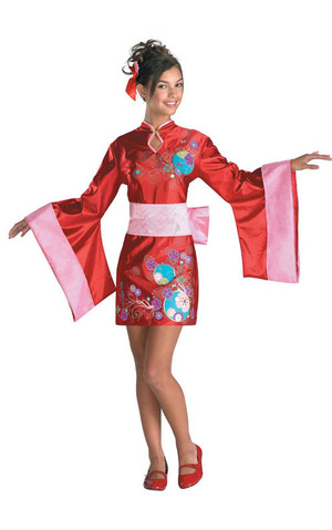 Kimono Japanese Geisha Tween Costume
