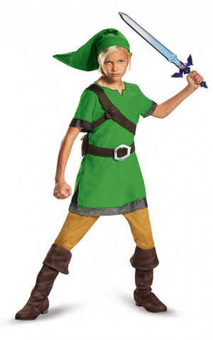 Link Legend Of Zelda Child Nitendo Elf Costume