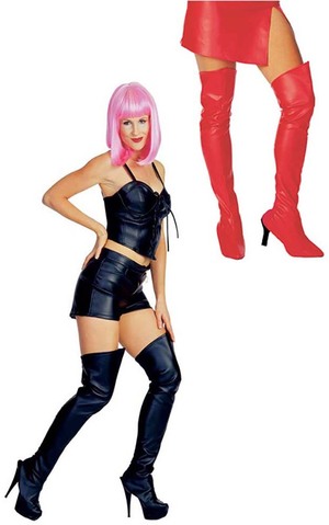 Black Thigh High Boot Tops