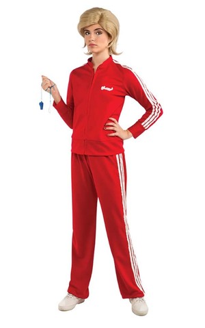 Sue Glee Red Tracksuit Adult Costume