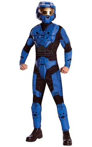 Deluxe Blue Spartan Halo Adult Costume