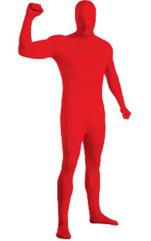 Red 2nd Skin Suit Adult Costume