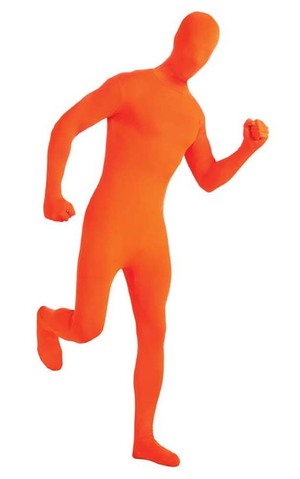 Orange 2nd Skin Suit Adult Costume