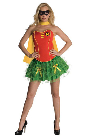 Robin Batman Sexy Corset Adult Costume