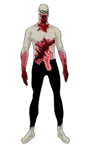 Zombie Second 2nd Skin Adult Costume