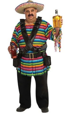 Hombre Mexican Tequila Sunrise Adult Costume