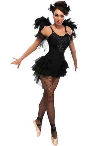 Black Swan Ballerina Burlesque Adult Costume