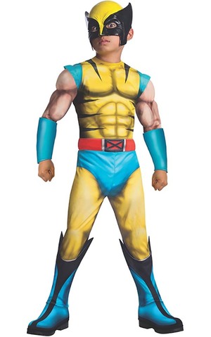 Deluxe Muscle Chest Wolverine Child Xmen Costume