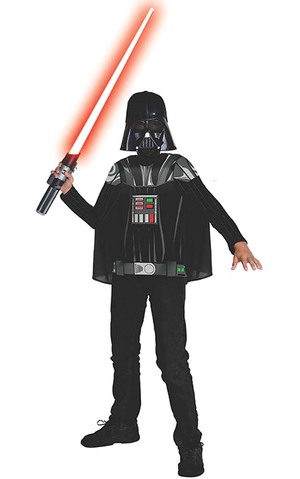 Darth Vader Child Star Wars Costume Top T-shirt & Mask