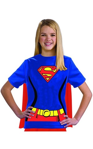Supergirl T-shirt Child Costume