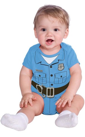Police Man Onesie Baby Costume