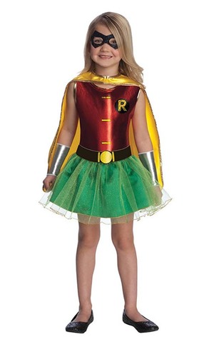 Robin Tutu Child Toddler Batman Super Hero Costume