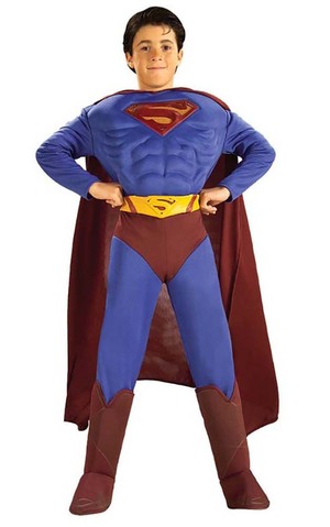 Superman Deluxe Muscle Chest Child Costume