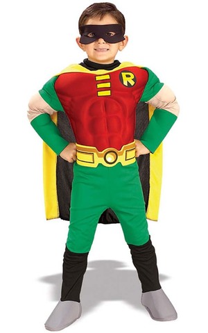 Robin Batman Deluxe Muscle Chest Child Costume