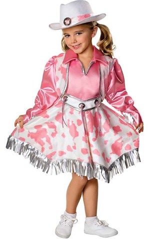 Western Diva Pink Cow Girl Rodeo Toddler Costume