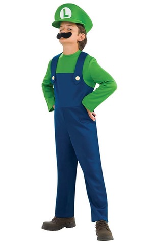 Luigi Super Mario Bros Child Costume