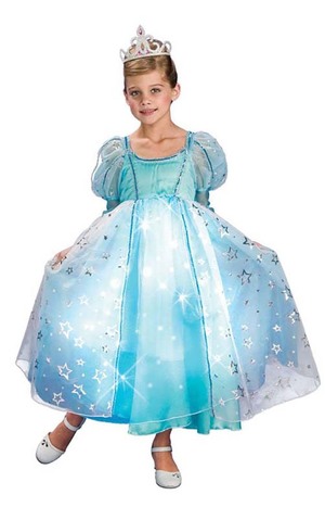 Cinderella Fibre Optic Child Princess Costume