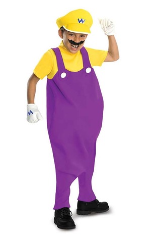 Wario Deluxe Super Mario Bros Child Costume