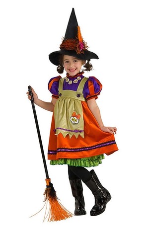 Orange Witch Child Costume
