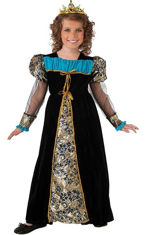 Black Camelot Medieval Princess Child Costume
