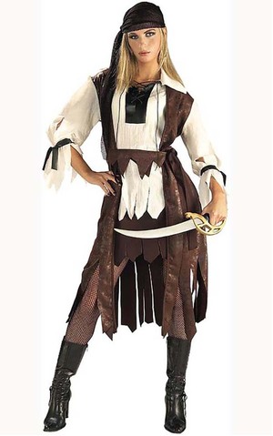 Caribbean Pirate Babe Adult Costume